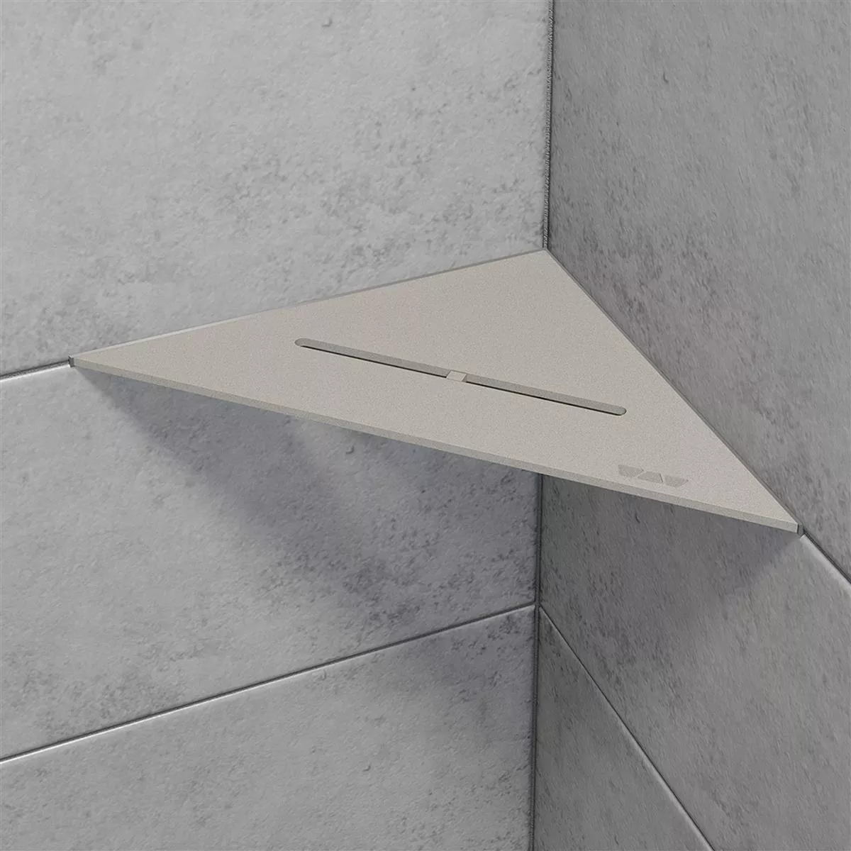 Estante de ducha estante de pared Schlüter triángulo 21x21 cm Pure Dark Antracita