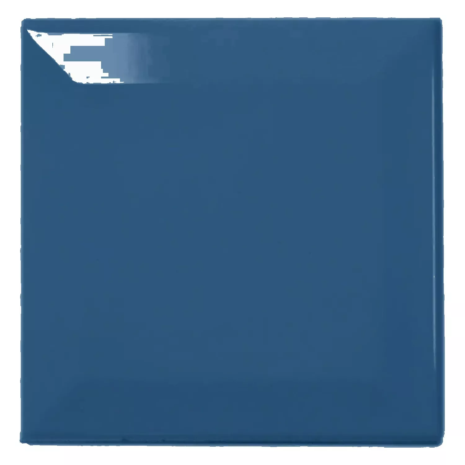 Azulejo de metro Azul Brillante 10x10 cm Faceta Catarina Zafiro