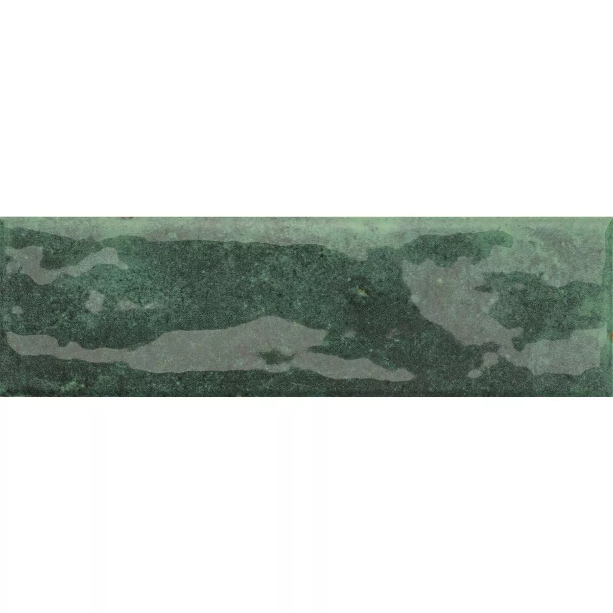 Muestra Revestimientos Arosa Brillante Corrugado Verde Esmeralda 6x25cm