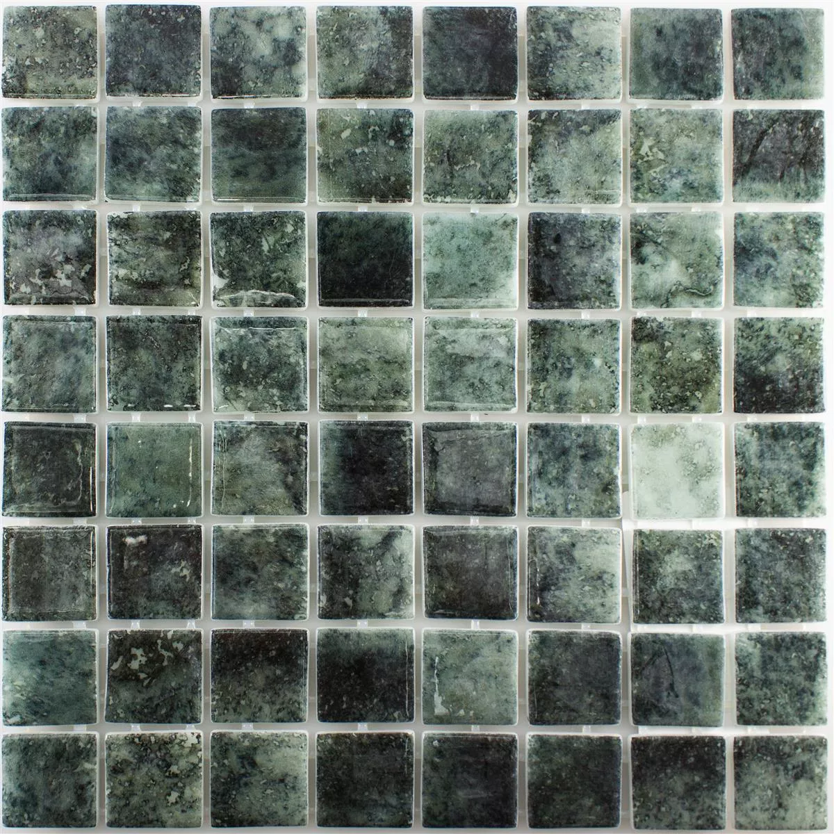 Vidrio Piscina Mosaico Baltic Negro 38x38mm