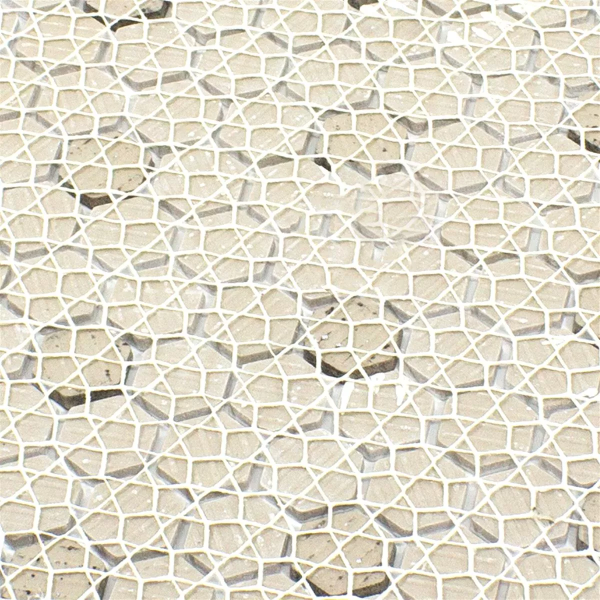 Cerámica Azulejos De Mosaico Hexagonales Chaplin Negro Blanco