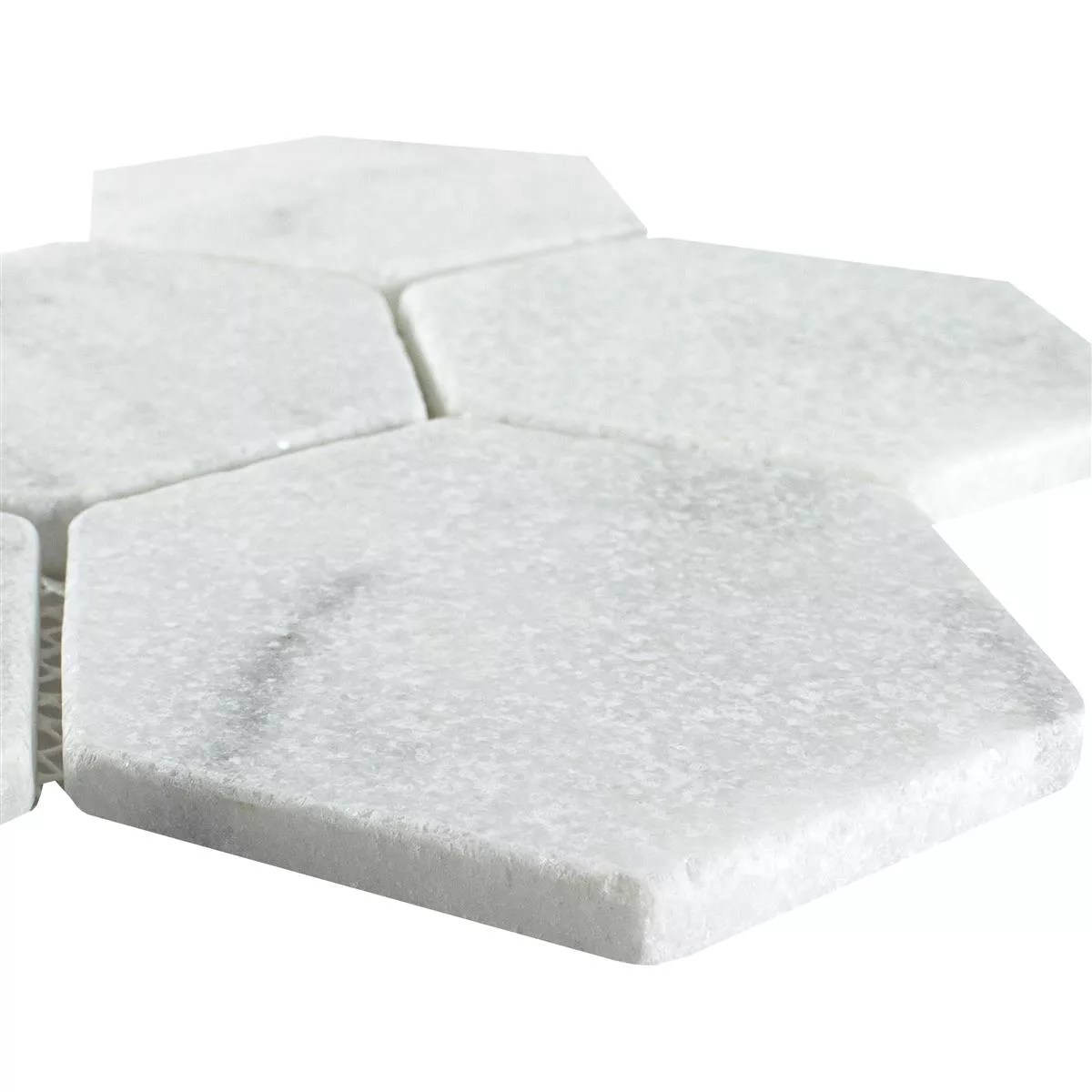 Mármol Piedra Natural Azulejos De Mosaico Maracay Hexagonales White