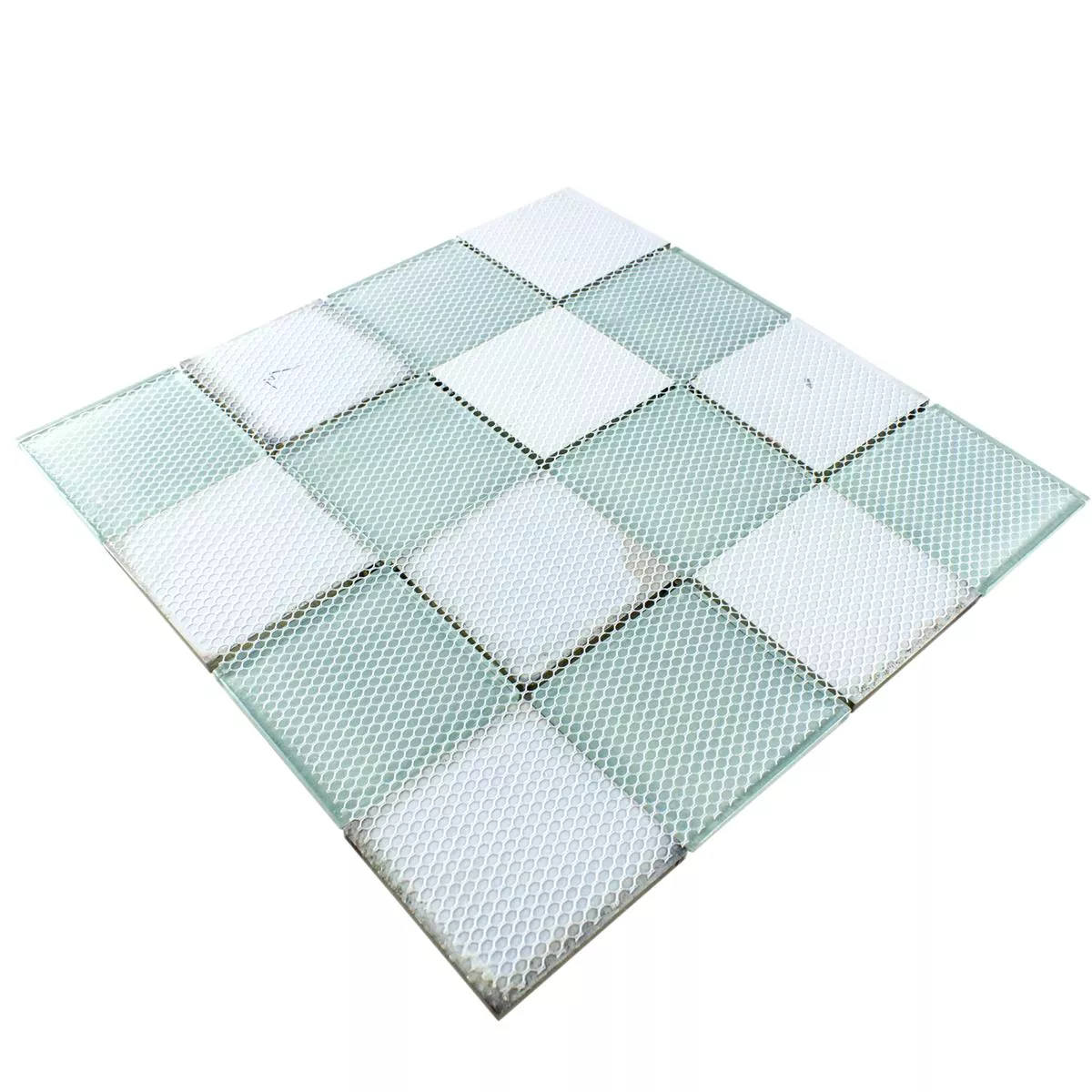 Mosaico de Cristal Azulejos Aspecto De Cemento Granada Gris Claro