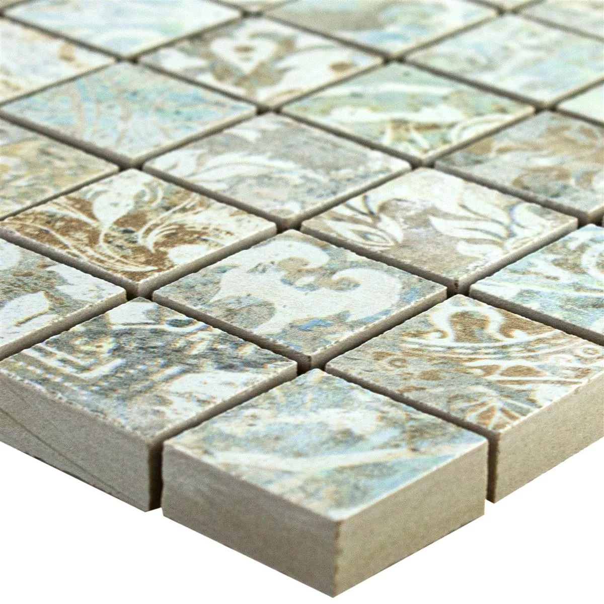 Mosaico Cerámico Azulejos Bellona Efecto Colorido 25x25mm