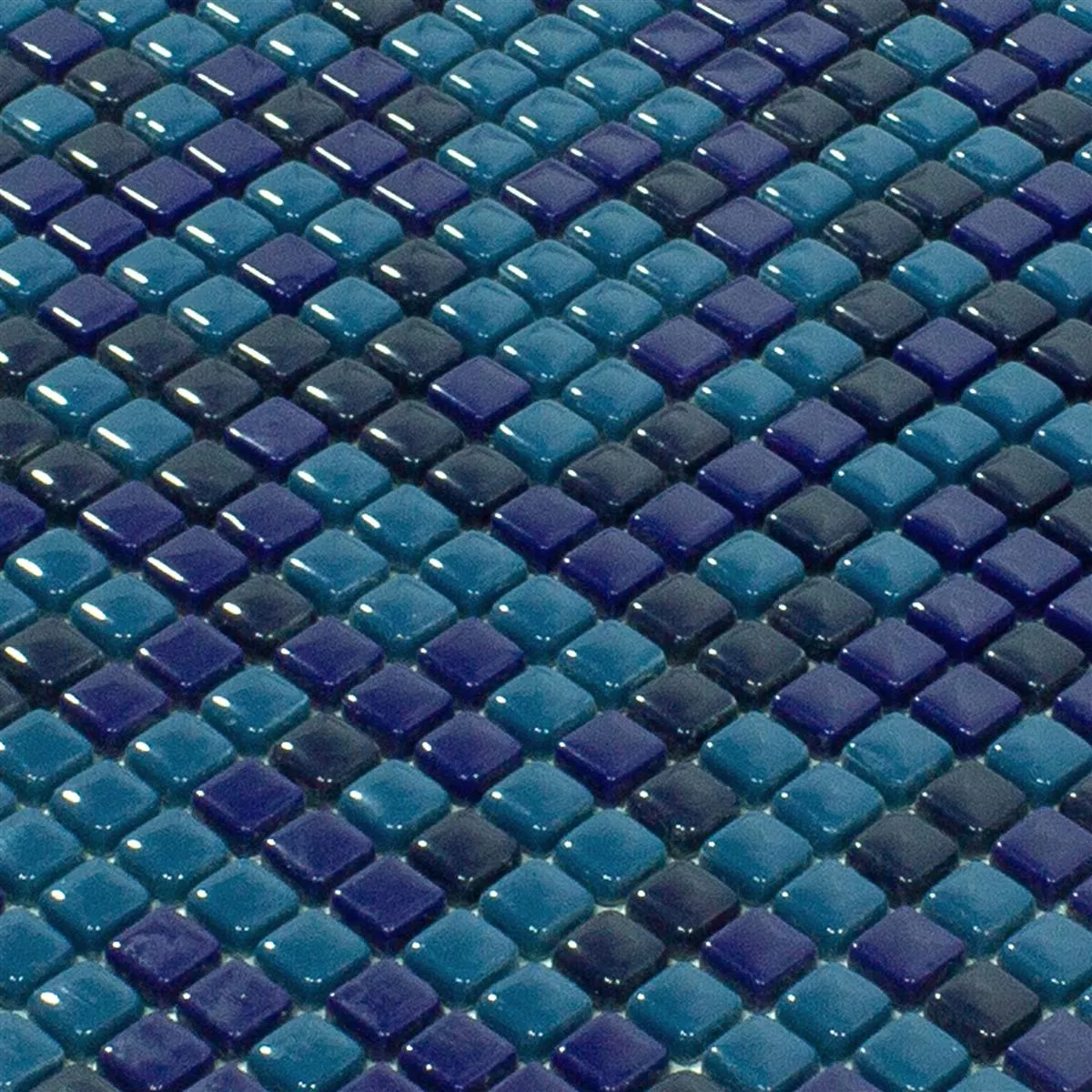 Mosaico de Cristal Azulejos Delight Azul Mix