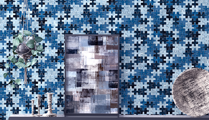 Mosaico de rompecabezas Mosaico de rompecabezas