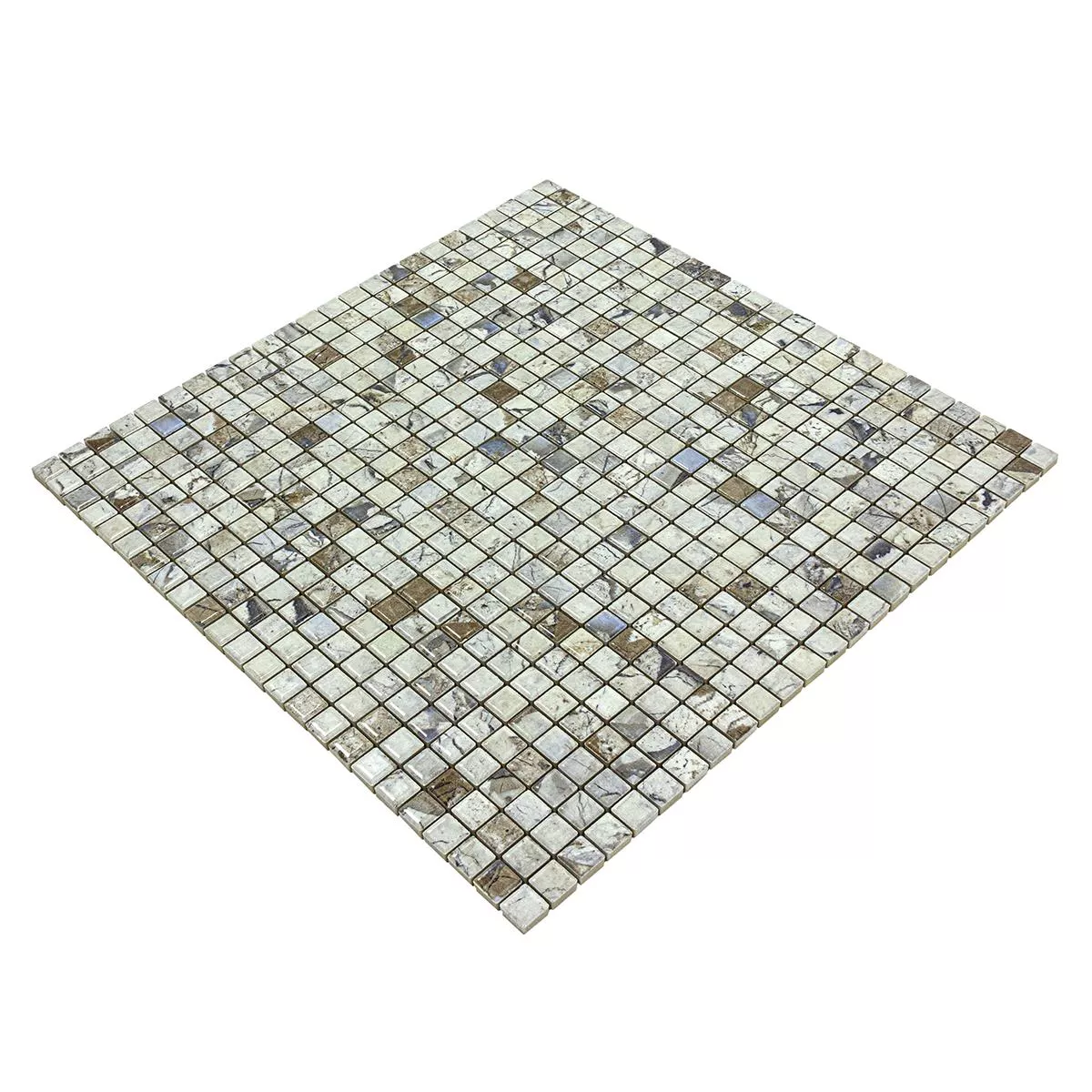 Mosaico Cerámico Azulejos Elysium Aspecto De Mármol Beige 12