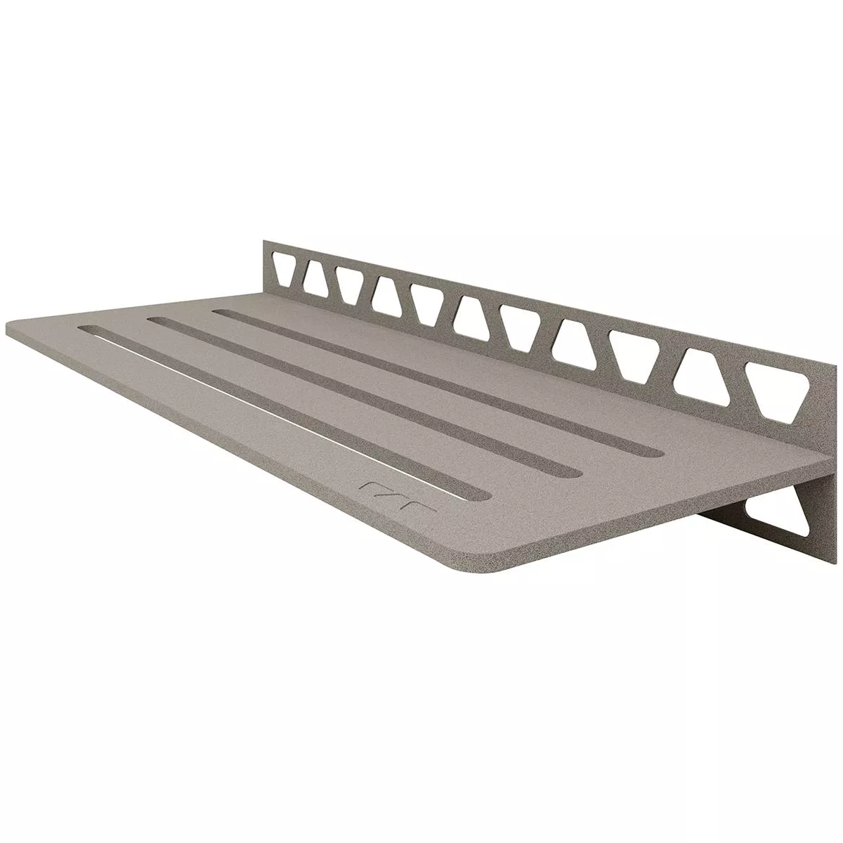 Estante de ducha estante de pared Schlüter rectángulo 30x11,5 cm gris ondulado