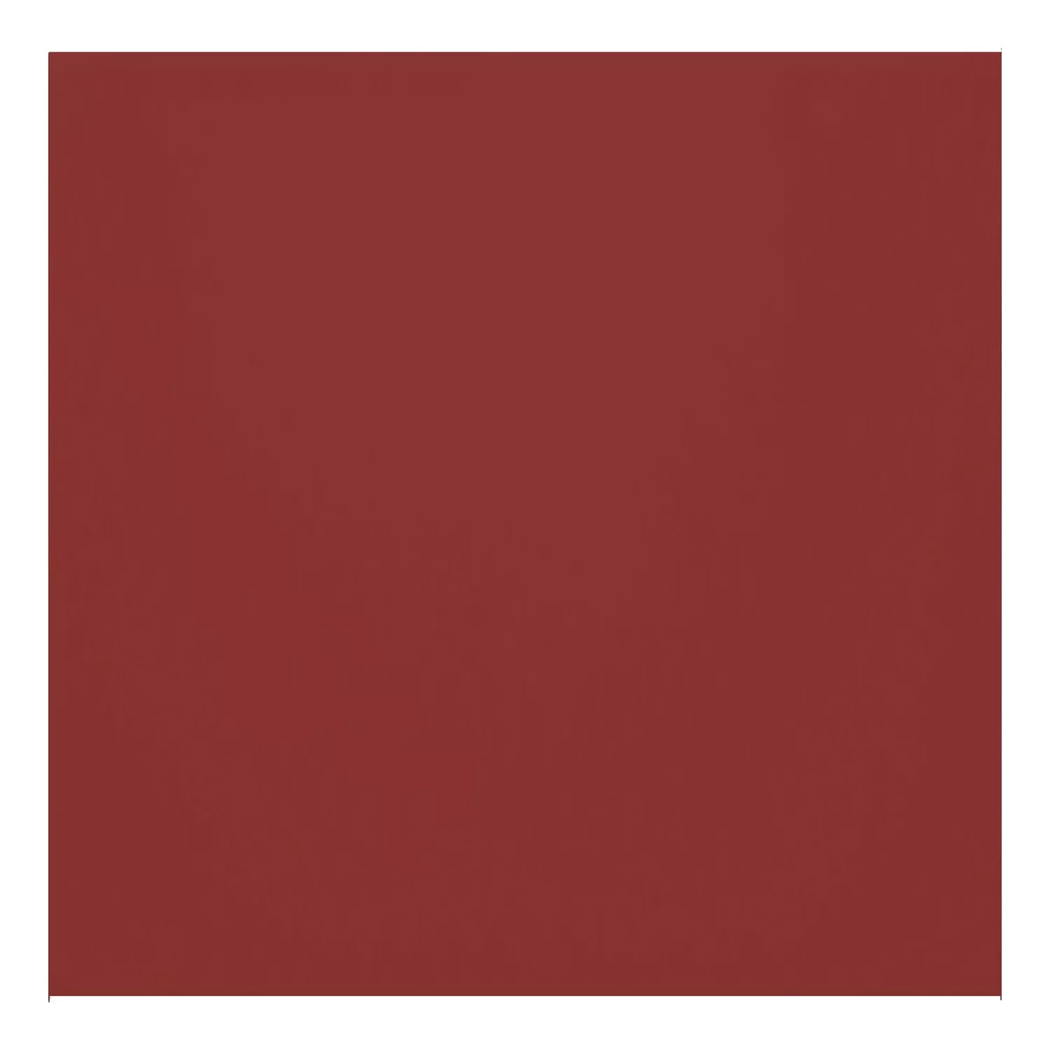 Azulejo de metro Rojo Mate 10x10 cm Sin Faceta Freyburg Burdeos