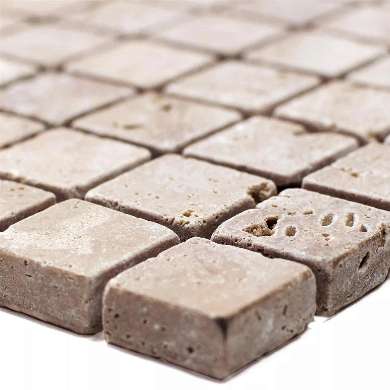 Azulejos De Mosaico Travertino Patara Noce 23