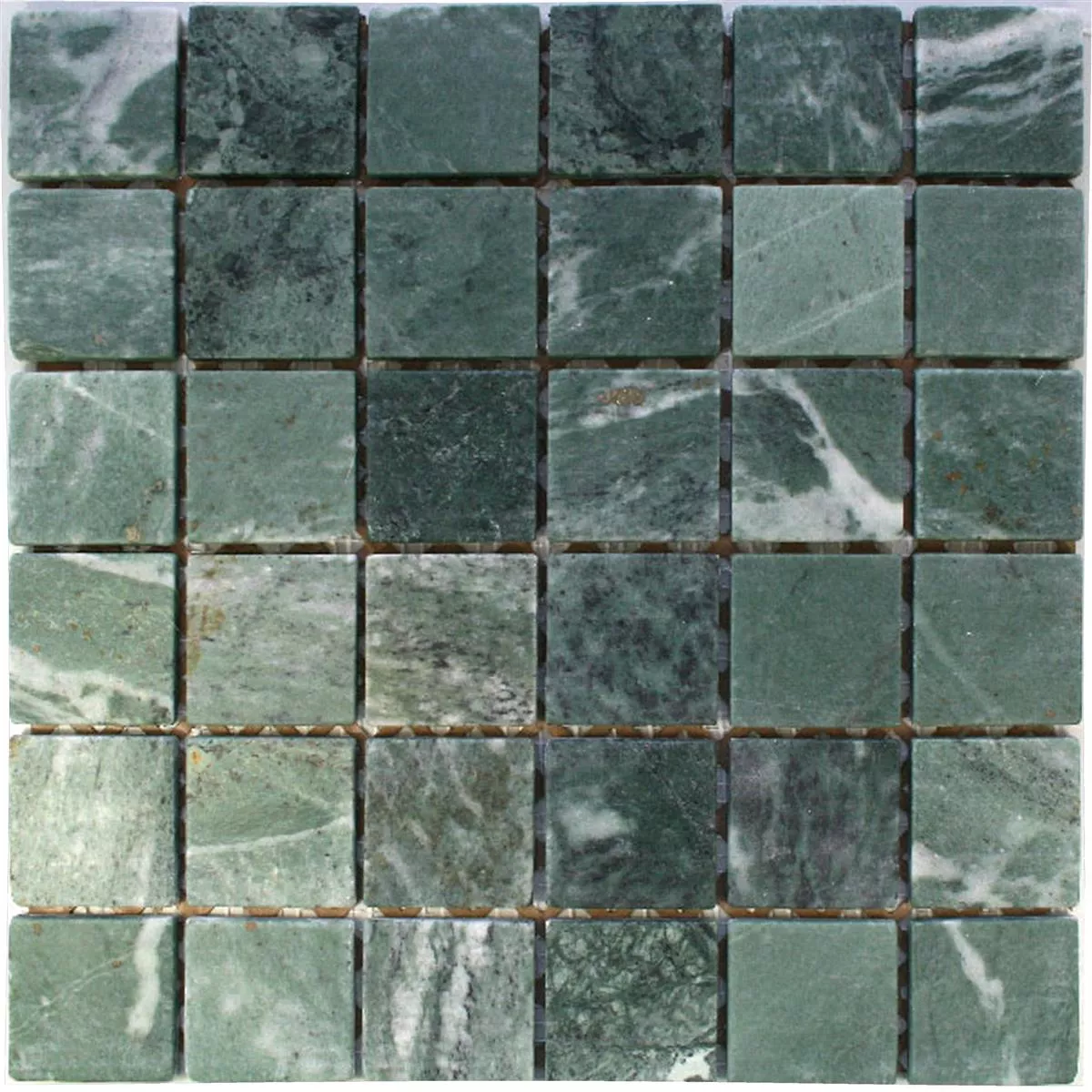 Azulejos de Mosaico Mármol Morbihan Verde 48x48x8mm