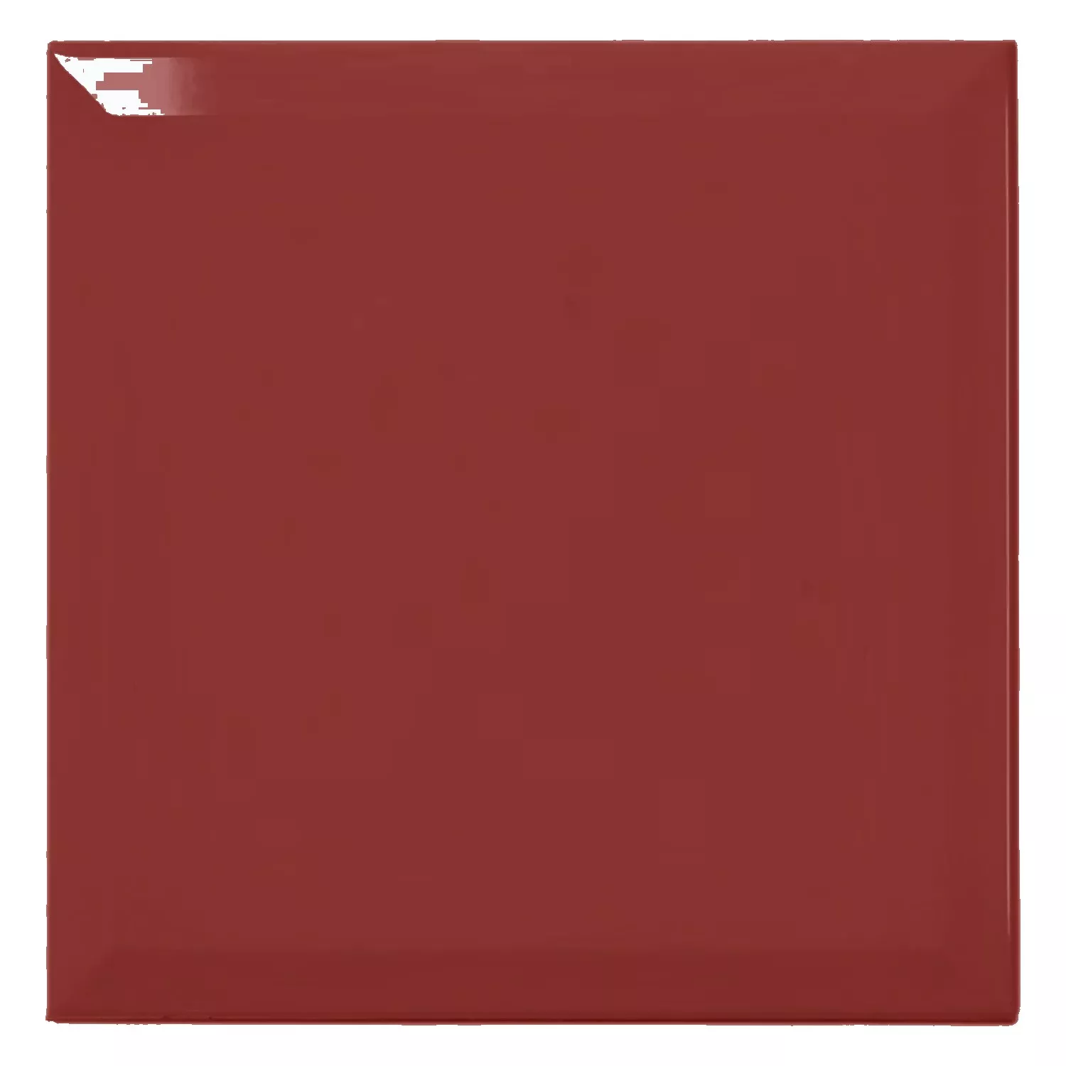 Azulejo de metro Rojo Brillante 20x20 cm Faceta Freetown Burdeos