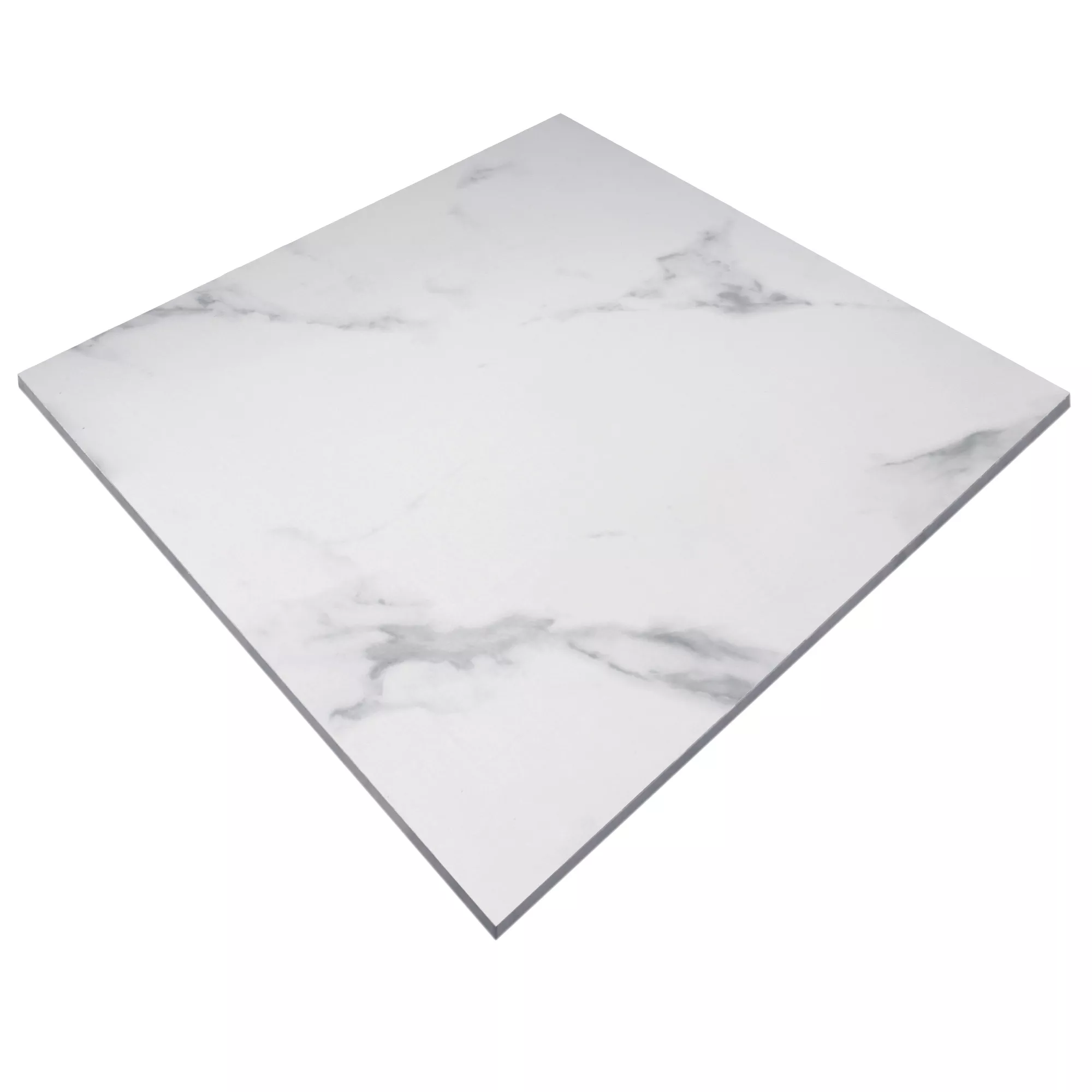 Muestra Pavimentos Aspecto De Mármol Himalaya Blanco Pulido 60x60cm