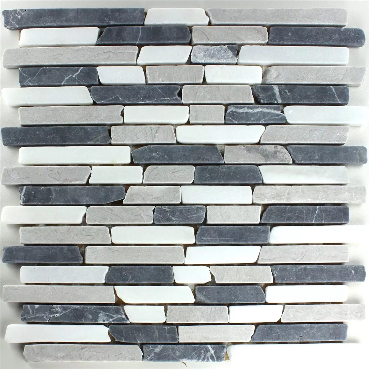 Azulejos De Mosaico Mármol Botticino Grey Brick
