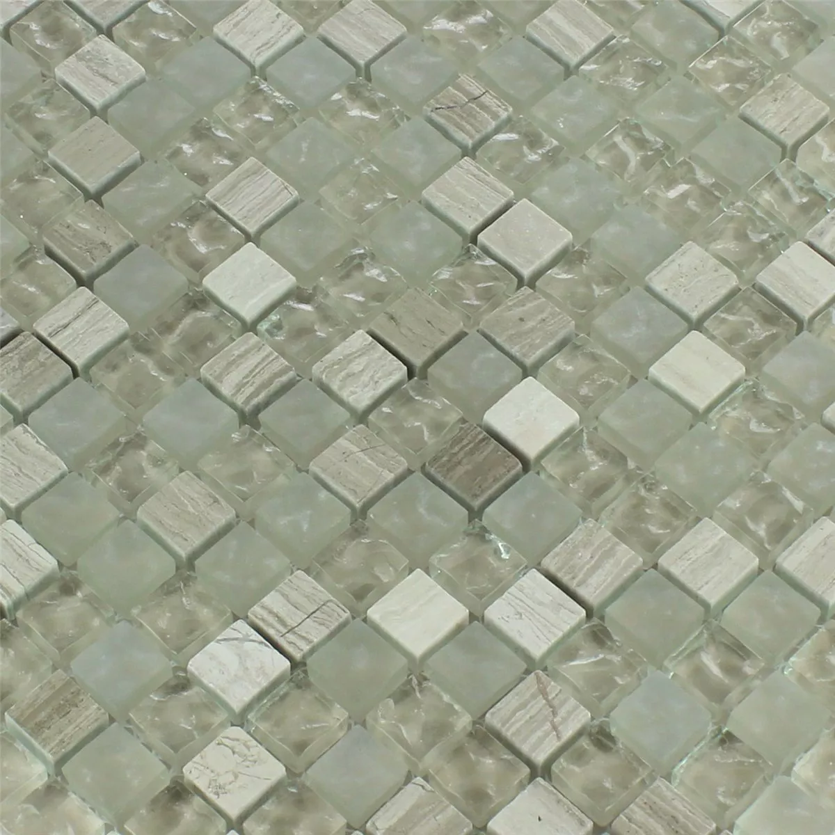 Azulejos De Mosaico Cristal Mármol Burlywood Triturado