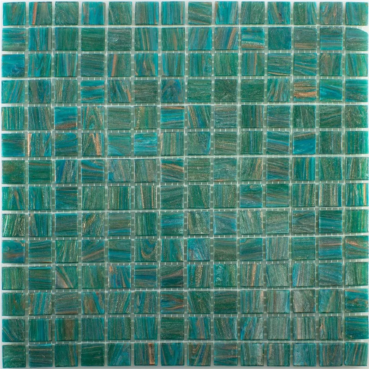 Muestra Cristal Azulejos De Mosaico Ogeday Efecto Oro Verde