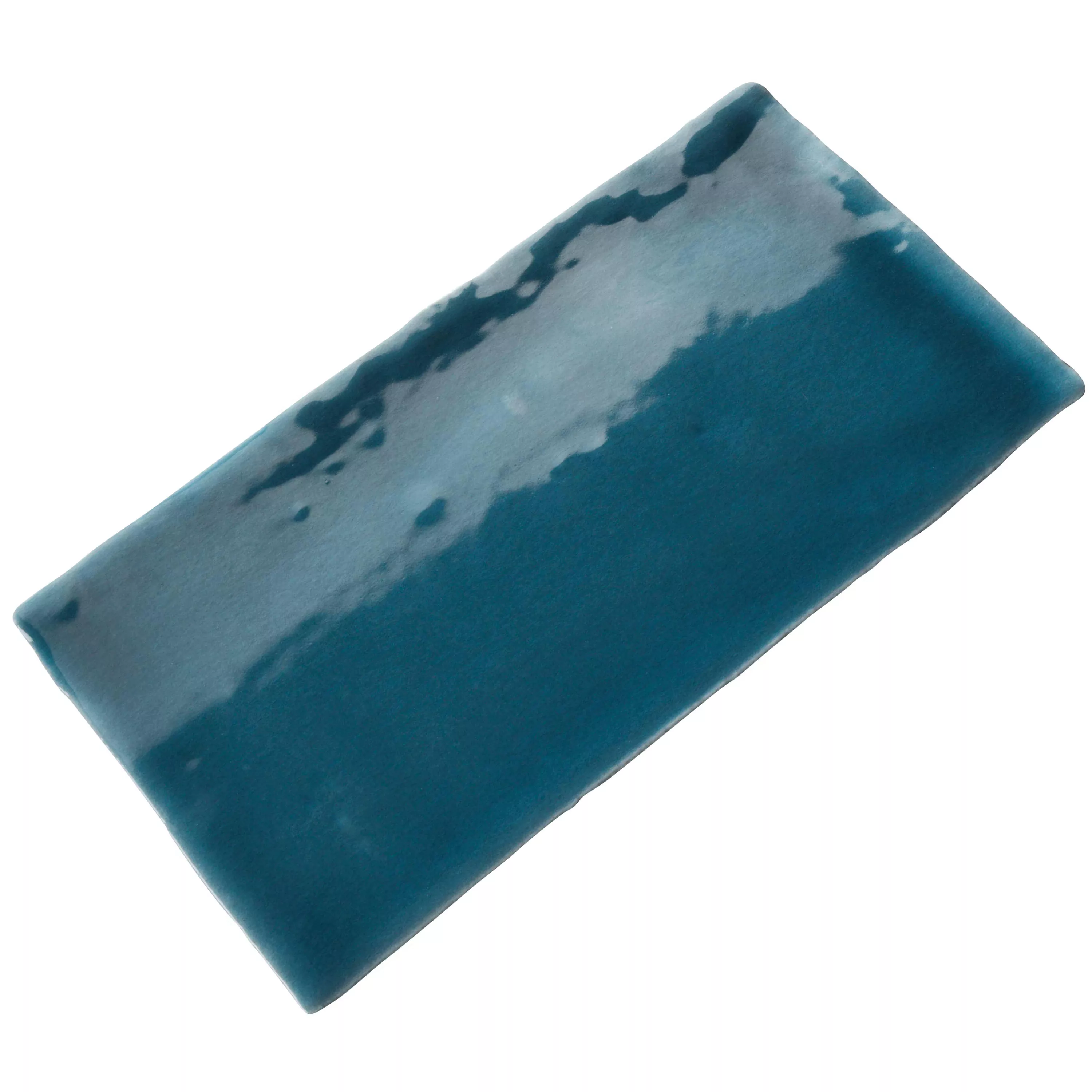 Revestimiento Algier Hecho A Mano 7,5x15cm Azul Oscuro