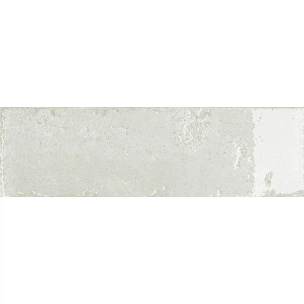 Revestimientos Lara Brillante Corrugado 10x30cm Blanco