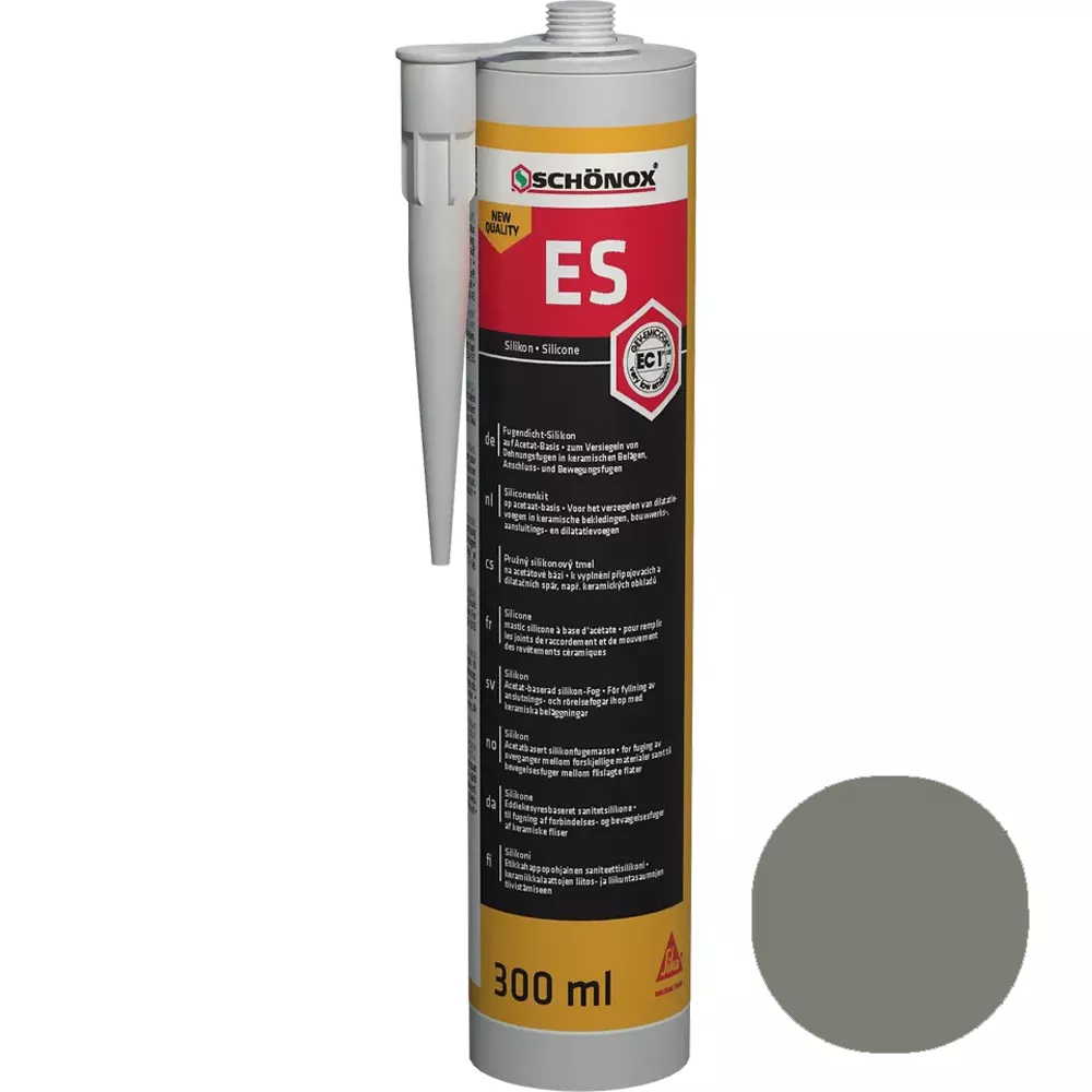 Silicona Selladora De Juntas Schönox ES Gris (300ml)
