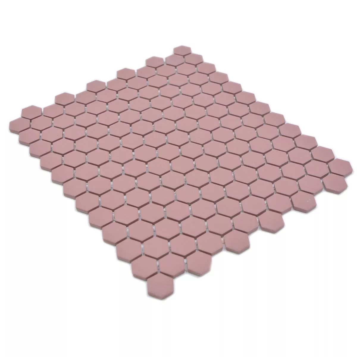 Muestra Mosaico Cerámico Bismarck R10B Hexagonales Terracota H23