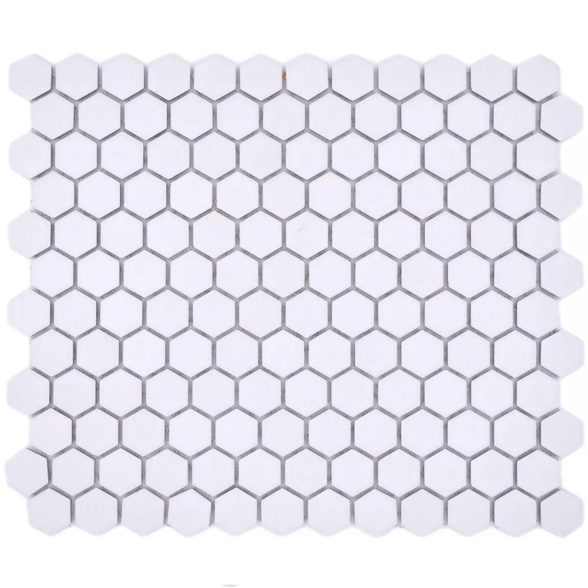 Mosaico Cerámico Bismarck R10B Hexagonales Blanco H23