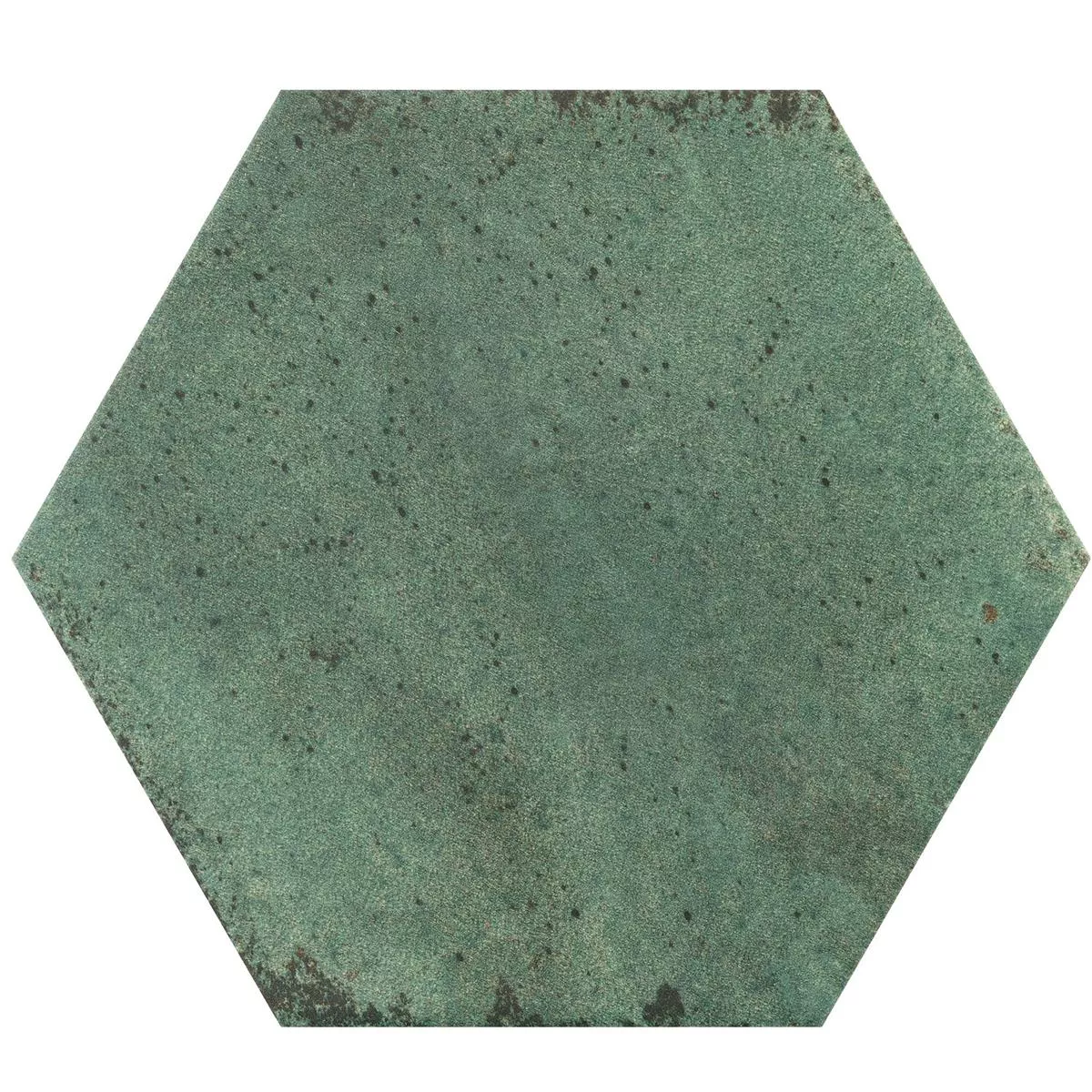 Pavimentos Arosa Mate Hexagonales Verde Esmeralda 17,3x15cm