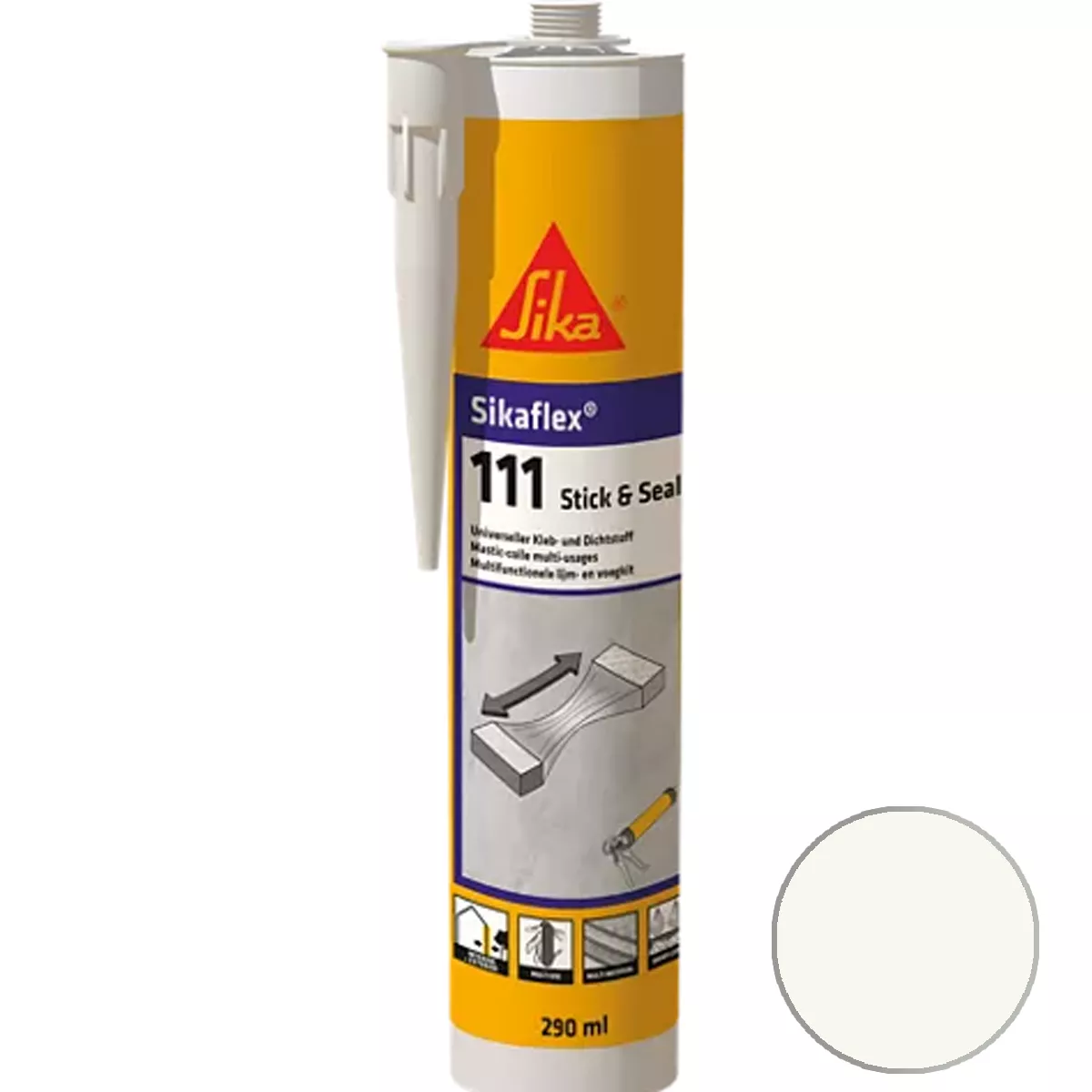 Adhesivo y sellador Sikaflex-111 Stick & Seal Blanco