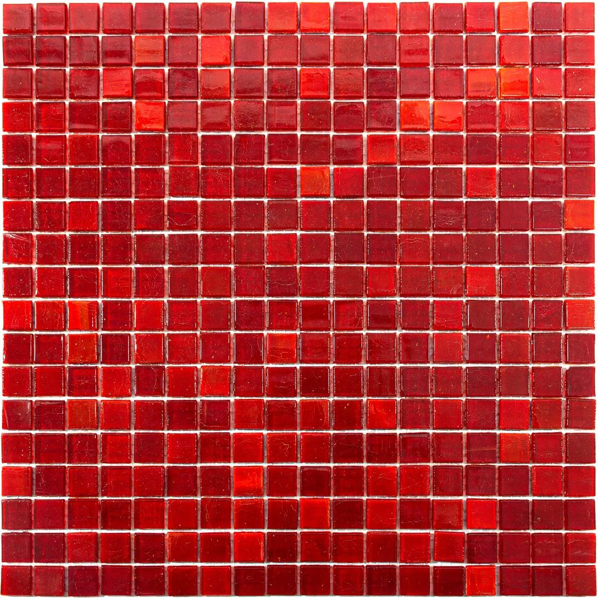 Mosaico de Cristal Azulejos Vera Rojo Mix