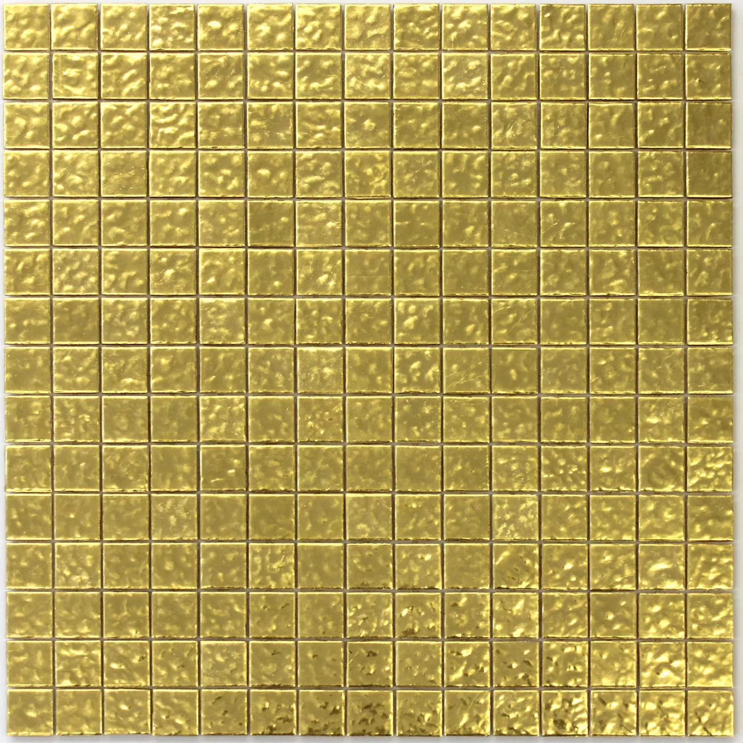 Azulejos De Mosaico Trend-Vi Cristal Hoja De Oro 24 Karat 2x2cm