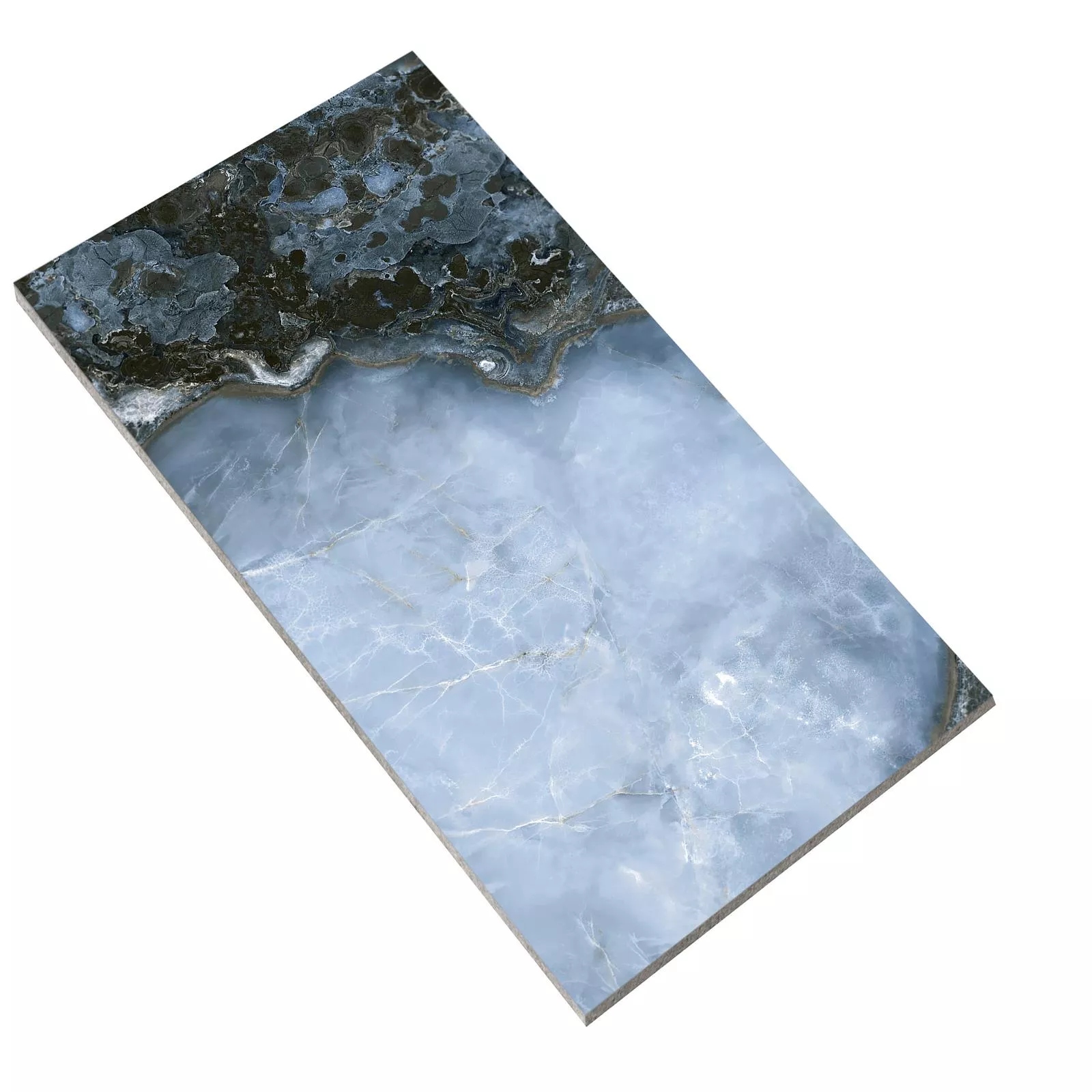 Pavimento Naftalin Pulido Negro Azul 60x120cm
