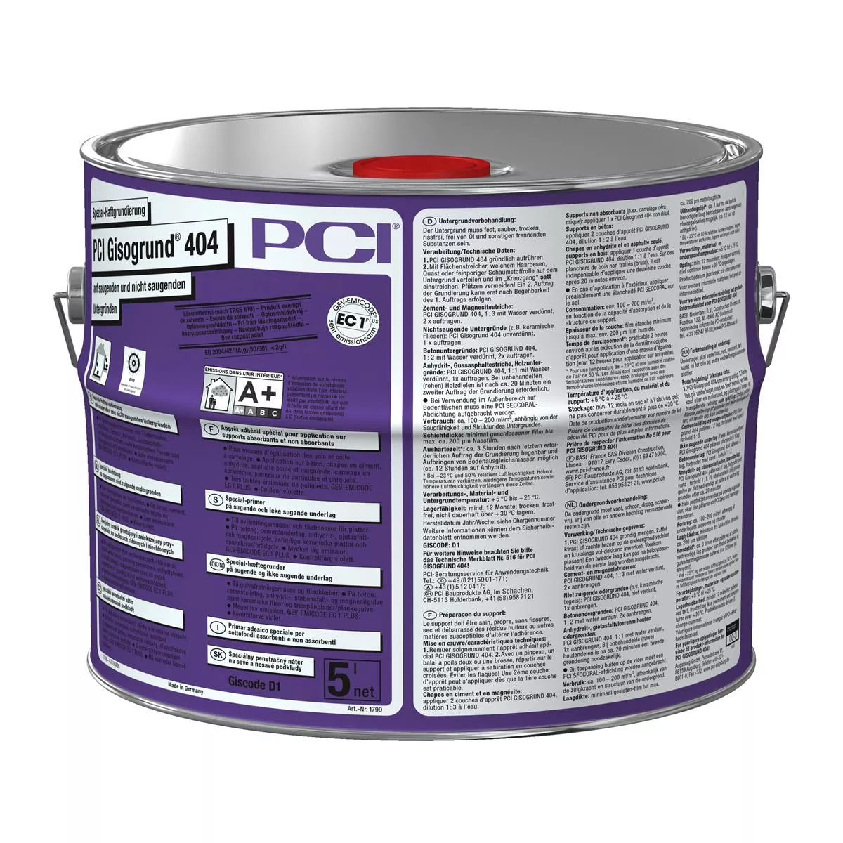 PCI Gisogrund 404 imprimación especial de adherencia violeta 5L