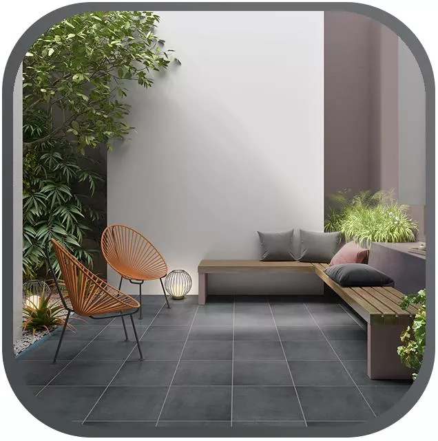 Losas para terraza Antracita Losas para terraza Antracita