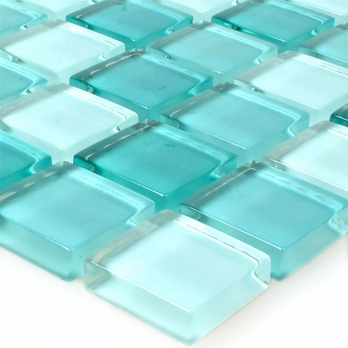 Azulejos De Mosaico Cristal Verde 25x25x8mm