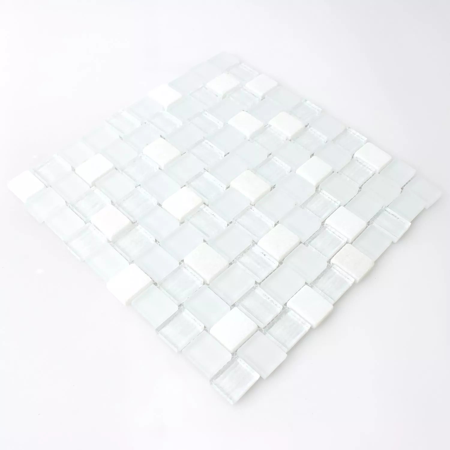 Azulejos De Mosaico Cristal Piedra Natural Blanco