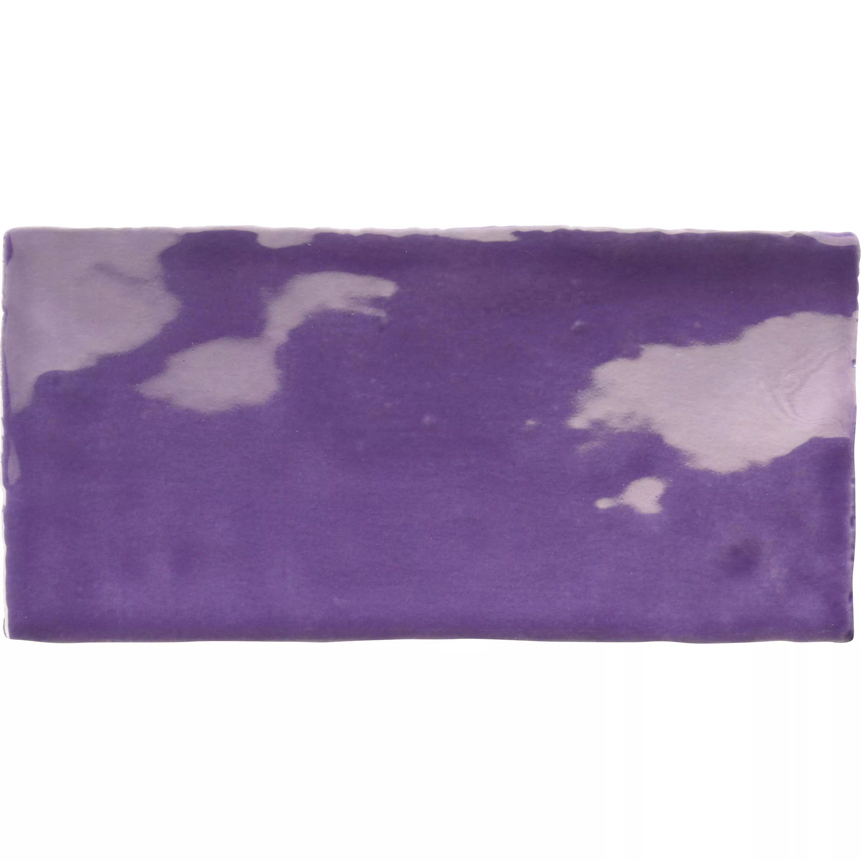 Muestra Revestimiento Algier Hecho A Mano 7,5x15cm Púrpura