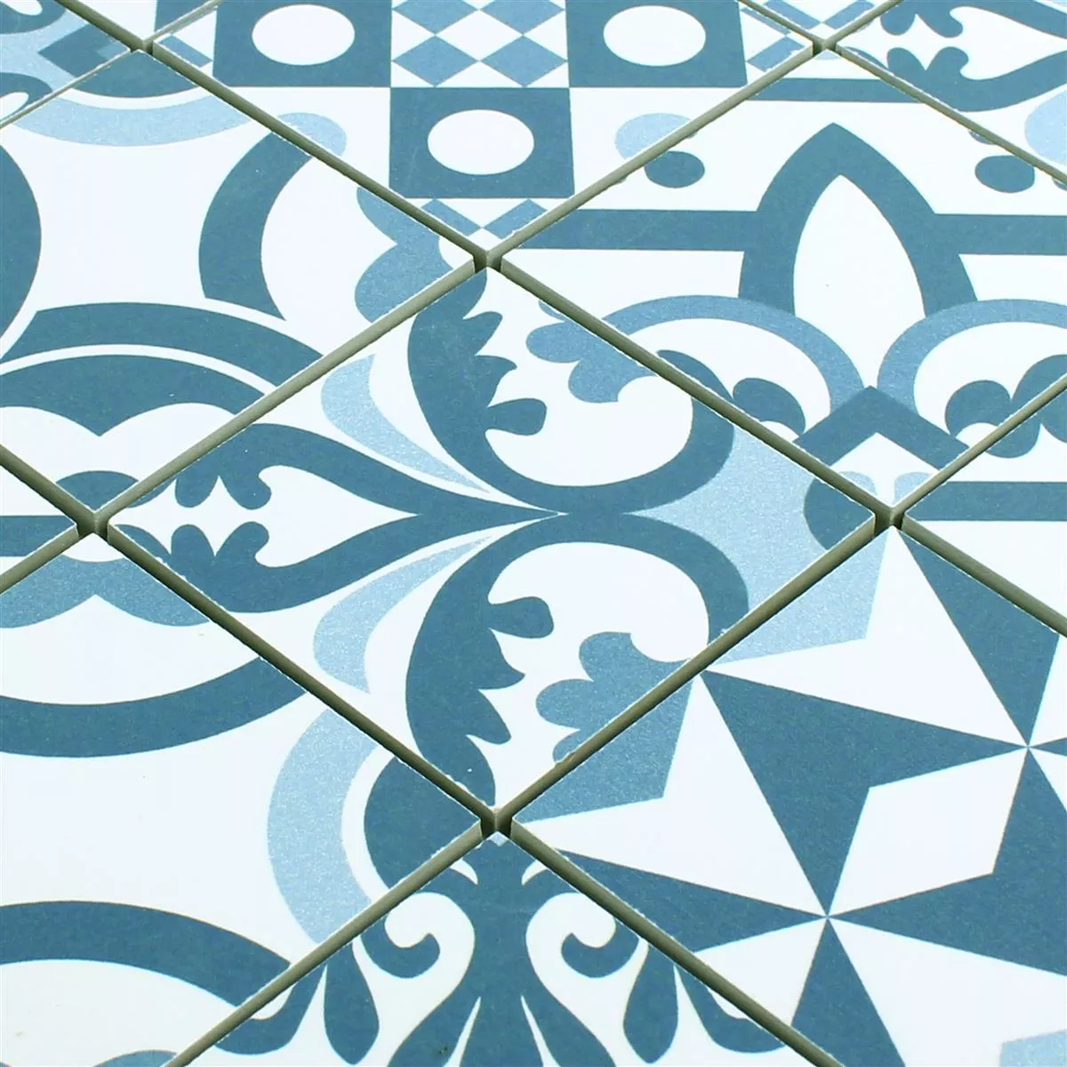 Mosaico Cerámico Retro Azulejos Utopia Azul R10/B