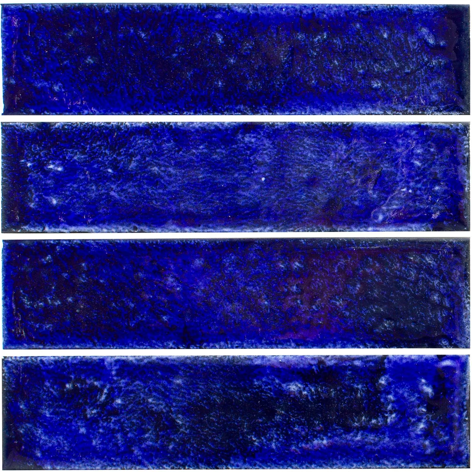 Muestra Revestimiento Vanroy Corrugado 6x24cm Azul Oscuro