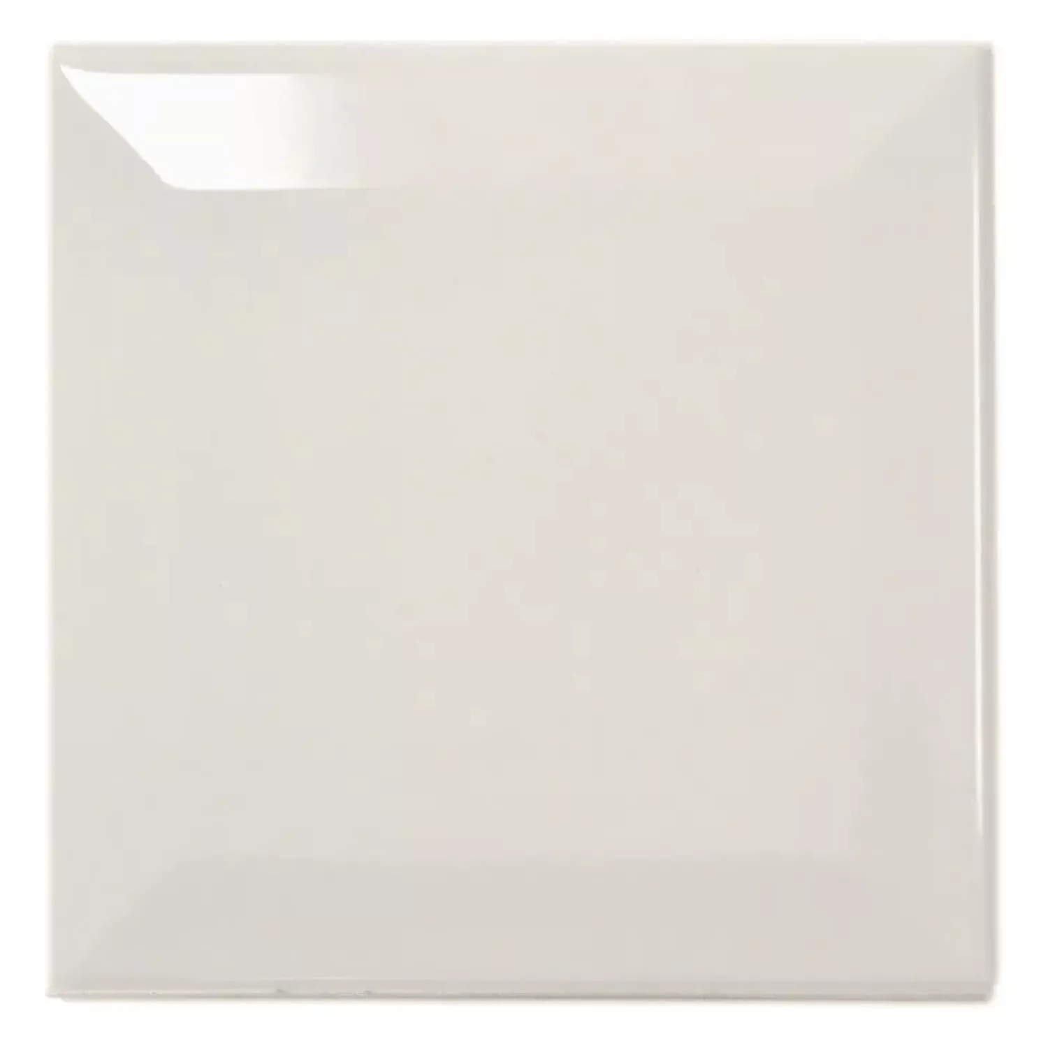 Azulejo de metro Gris Brillante 10x10 cm Faceta Catarina Perla