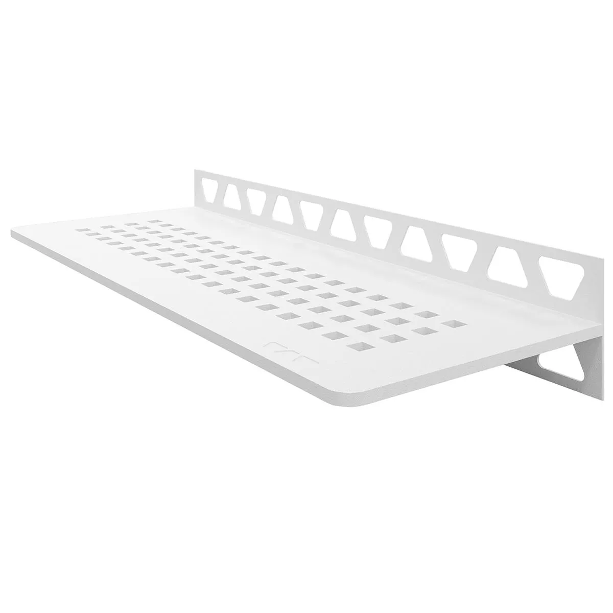 Estante de ducha estante de pared Schlüter rectángulo 30x11,5cm cuadrado blanco