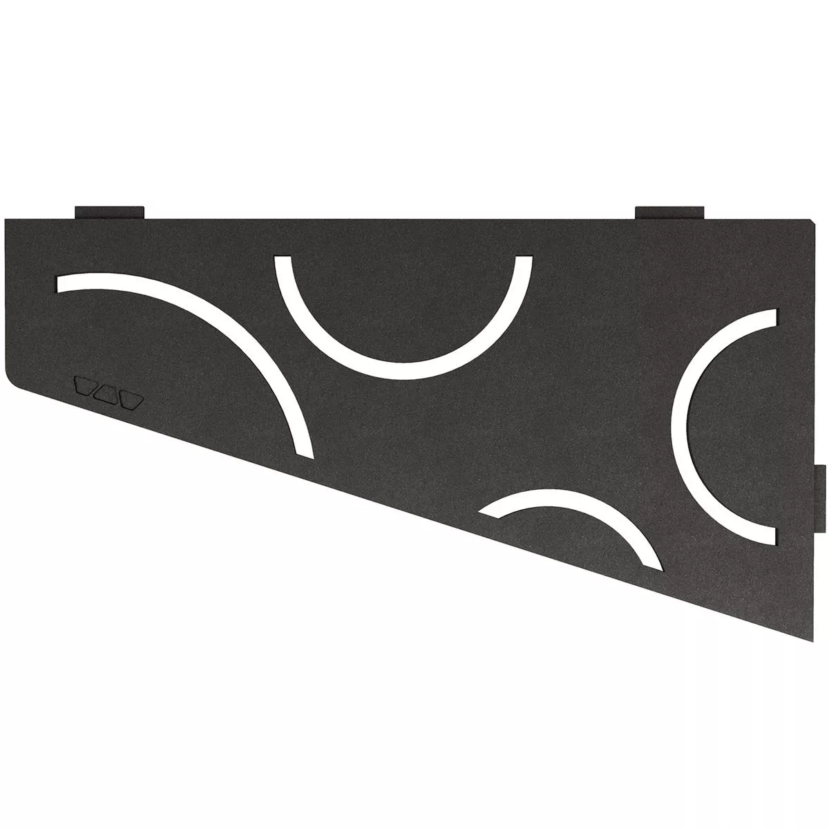 Estante de pared estante de ducha Schlüter cuadrado 15,4x29,5cm Curve antracita