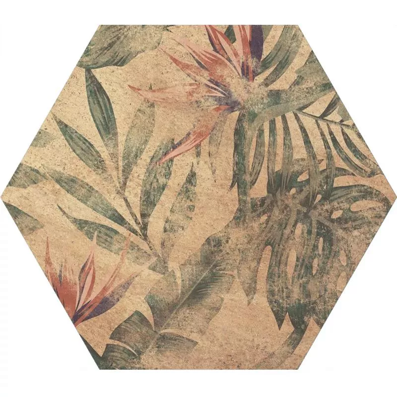 Santiago Cotto Flora Hexagonales 23x27 cm
