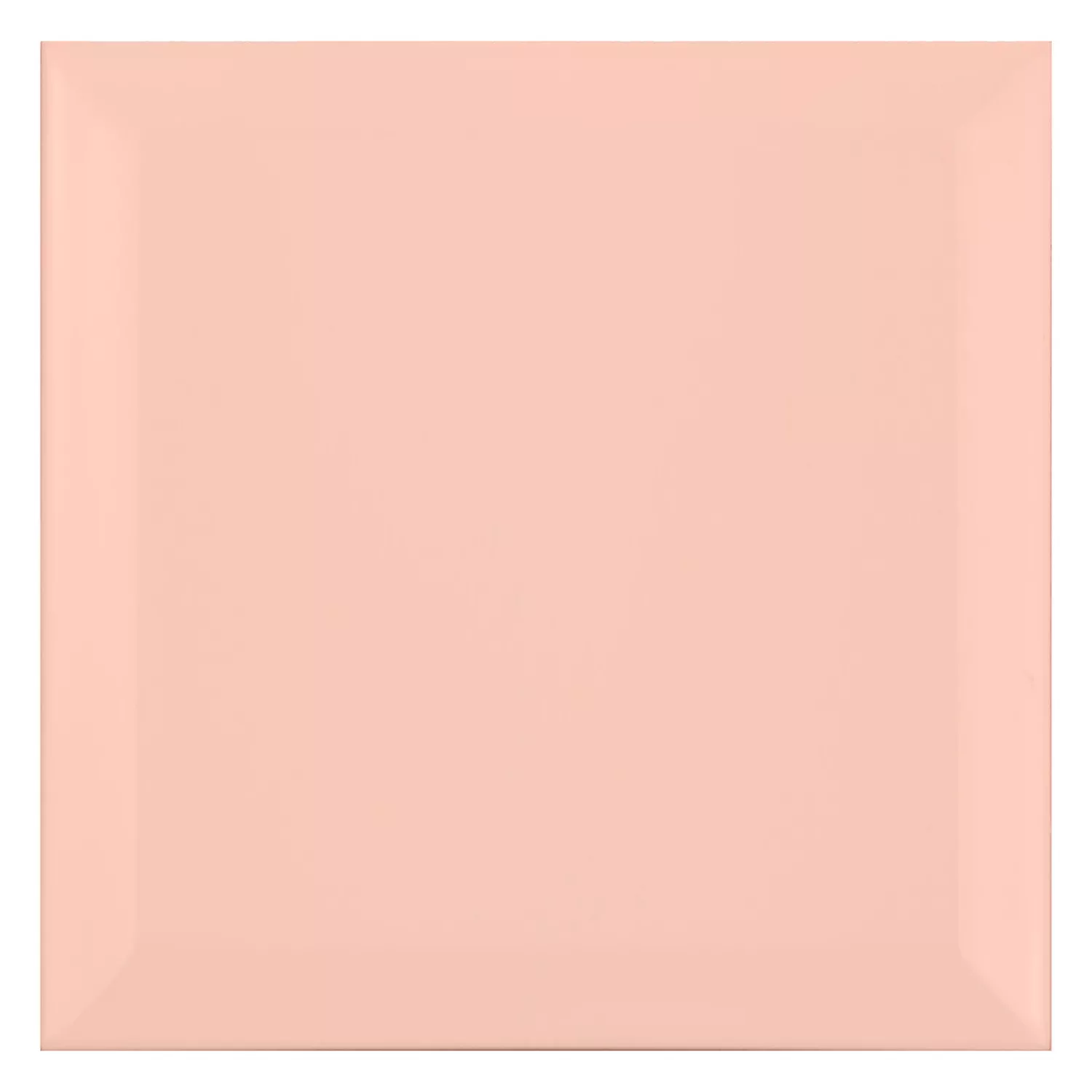 Azulejo de metro Naranja Mate 15x15 cm Faceta Eris Salmon