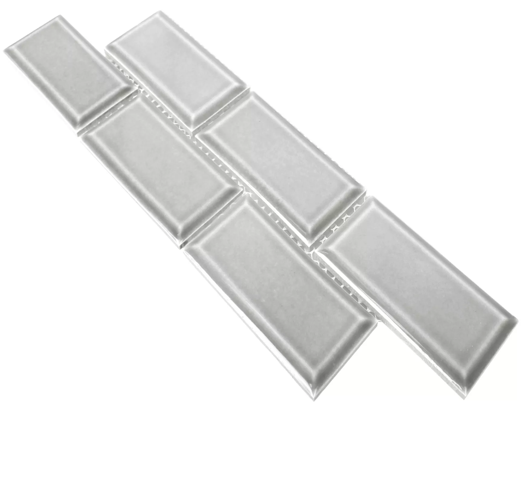 Cerámica Azulejos Borde Metro Sanford Gris Claro Cerámica Azulejos Borde Metro Sanford Gris Claro