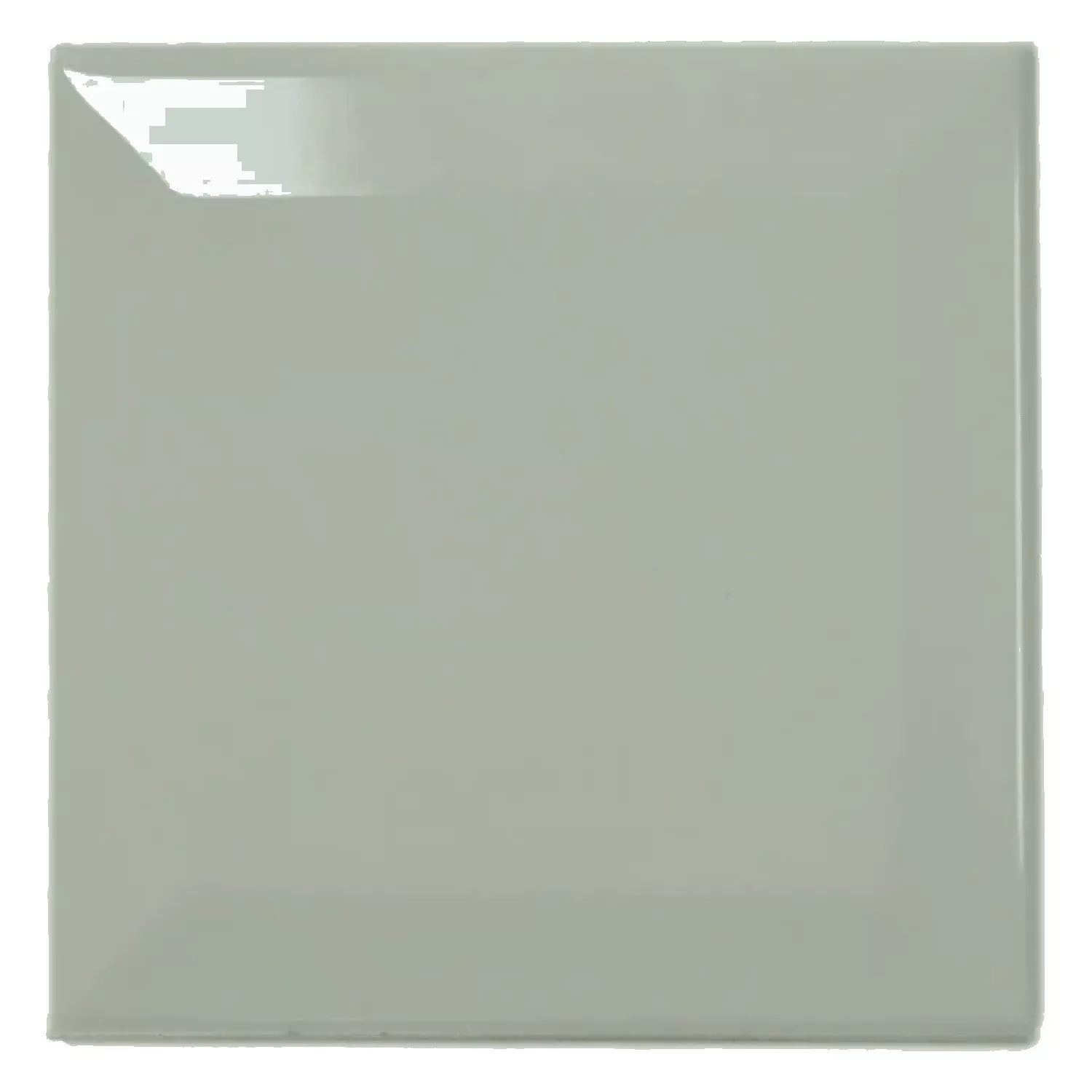 Azulejo de metro Verde Brillante 10x10 cm Faceta Catarina Sage
