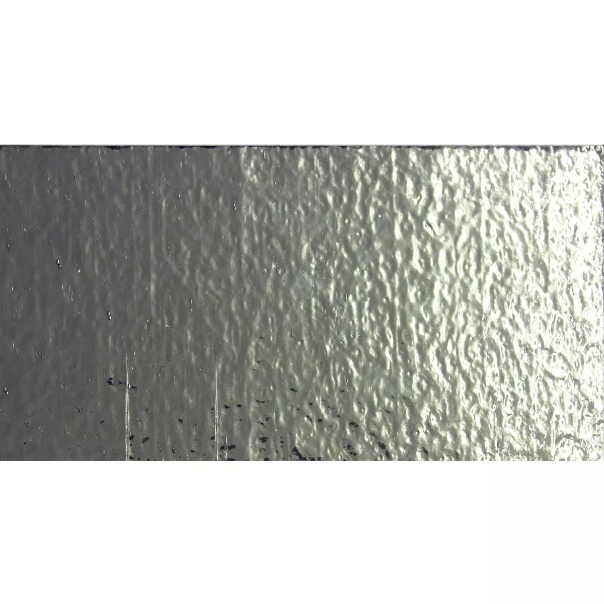 Metro Azulejos De Cristal Subway Silver Mirage Corrugated 7,5x15cm Metro Azulejos De Cristal Subway Silver Mirage Corrugated 7,5x15cm