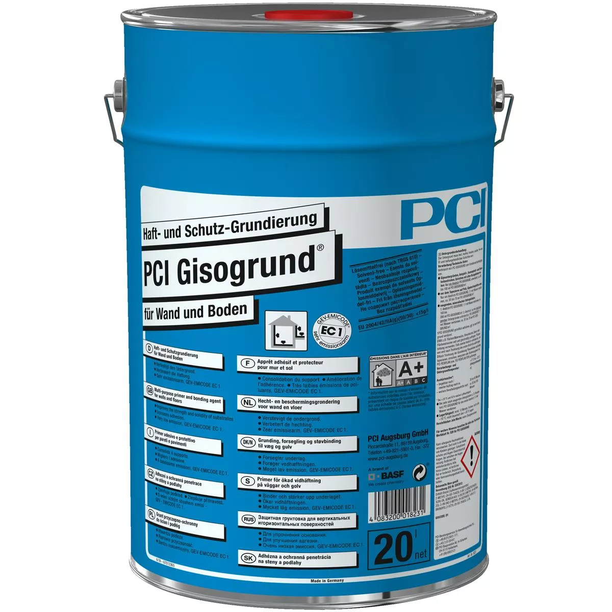 PCI Gisogrund imprimación adhesiva y protectora azul 20 litros