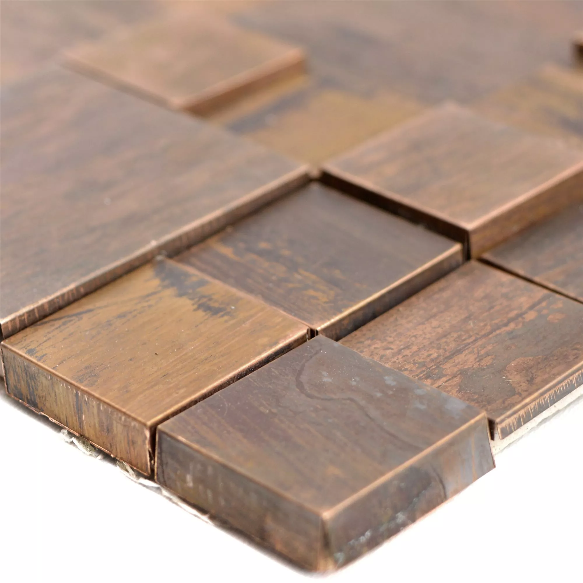 Metal Cobre Azulejos De Mosaico Myron Kombi 3D