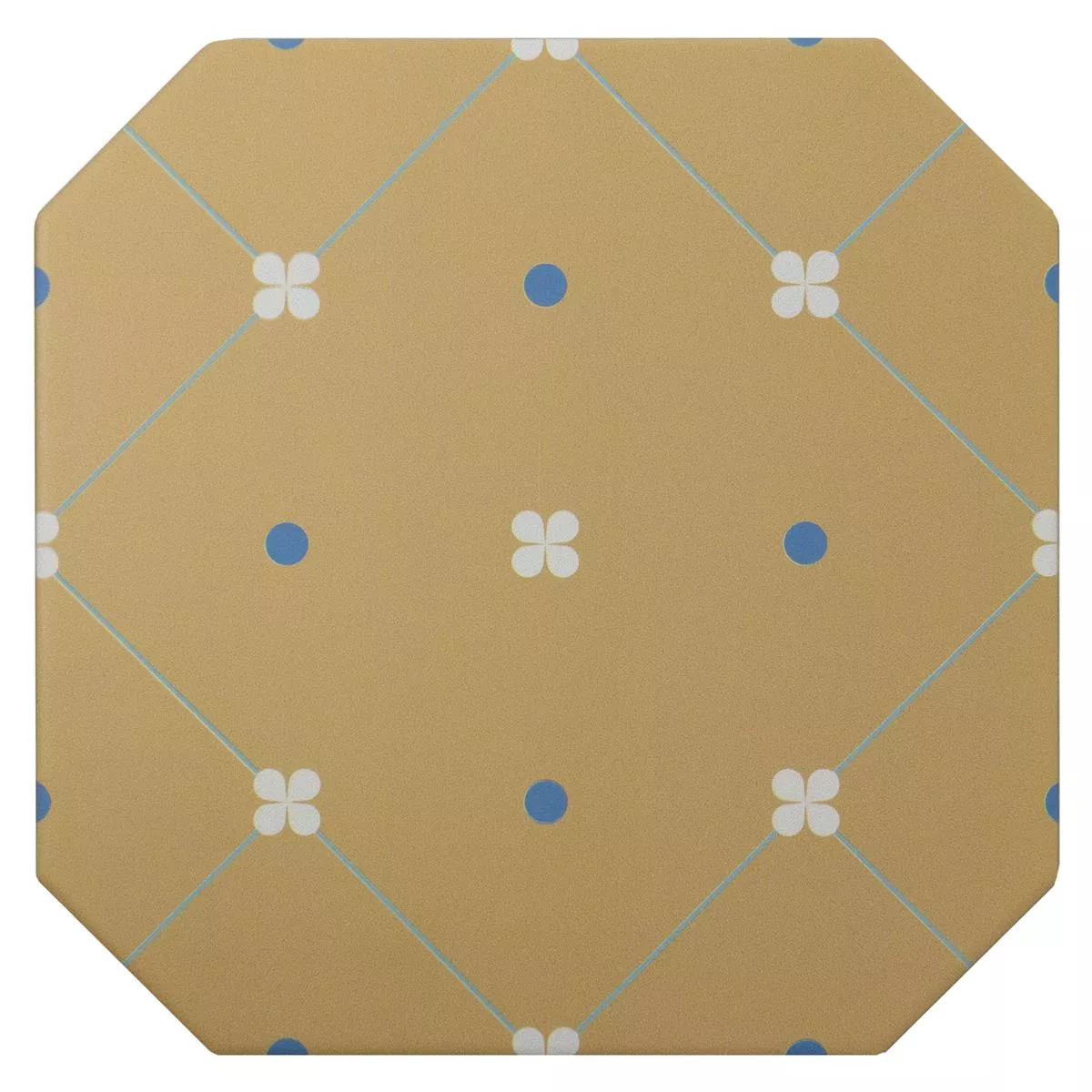 Azulejos De Gres Azulejos Genexia Decor Beige Octágono 20x20cm
