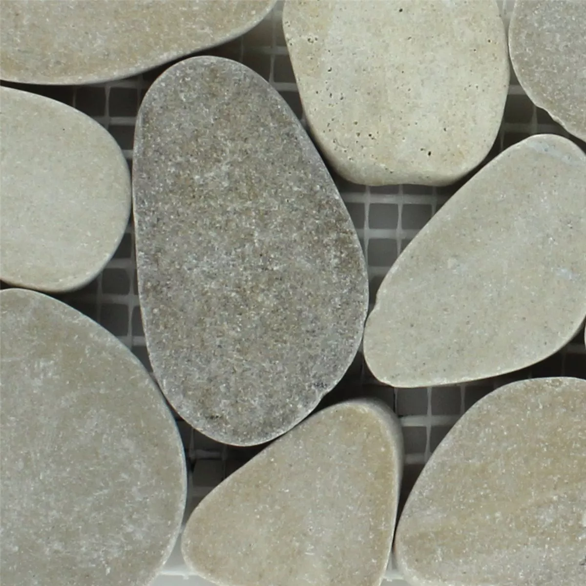 Guijarro De Río Bordes 10x30cm Beige Pebbles Guijarro De Río Bordes 10x30cm Beige Pebbles