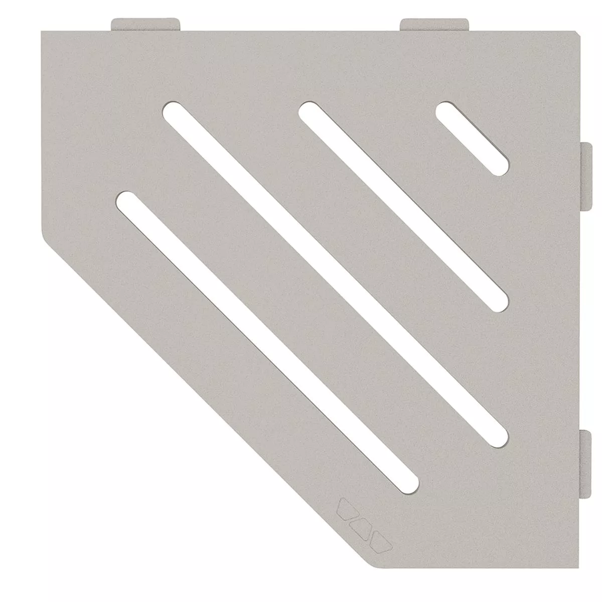 Estante de pared estante de ducha Schlüter 5 esquinas 19,5x19,5cm Wave Beige